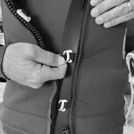 Veste Néoprène Homme Zippé Rivage 3mm Noir
