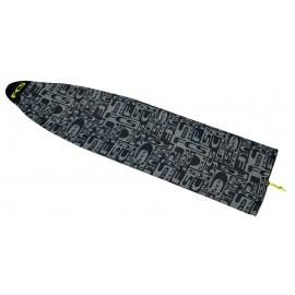 Housse Chaussette FCS Funboard 6'7 Monogram Coal Lime