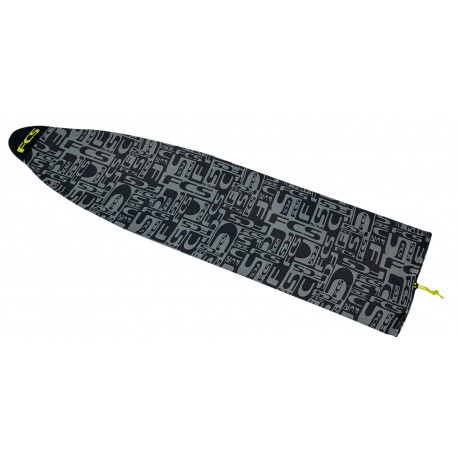 Housse Chaussette FCS Funboard 6'7 Monogram Coal Lime
