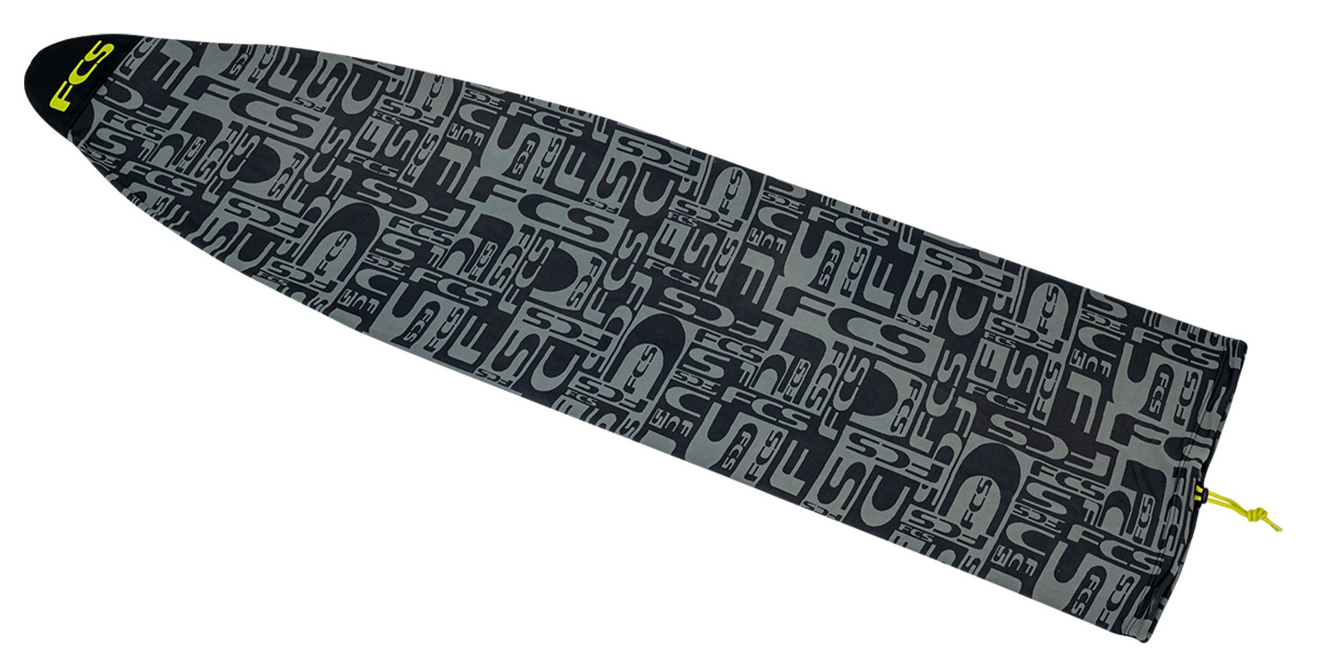 FCS - Stretch Fun Board7’6’ Monogram Coal/Lime FCS Stretch Fun Board Cover 6'7 Monogram Coal Lime - Breizh