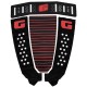 Gorilla Grip Modern Heritage Tail Pad Black Red