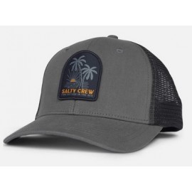 Salty Crew Palmdale Retro Trucker Hat in Charcoal
