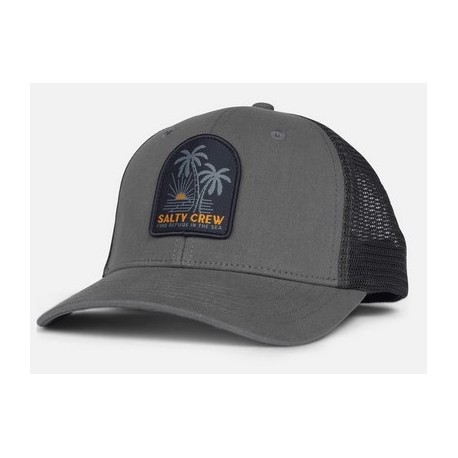 Salty Crew Palmdale Retro Trucker Hat in Charcoal