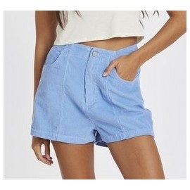 SISSTREVOLUTION Sandy Shores Vista Blue Velour Shorts