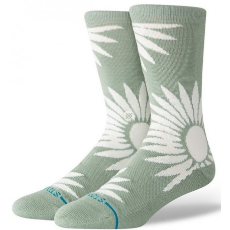 STANCE Radial Burst Crew Socks - Sea Green