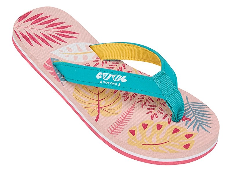 Tong COOL Shoe Corp CLARK GIRL JUNGLE - Taille 33/34 - Légère, Semelle Plate, Confortable Pour Plage Et été
