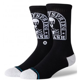 STANCE Smashed Crew Socks in Black