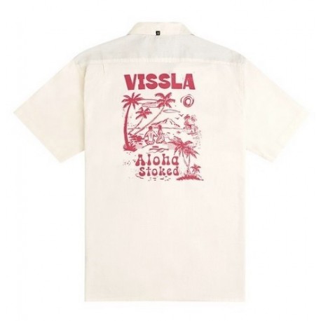 Chemise Homme VISSLA Aloha Woven Vintage White