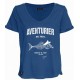 Tee Shirt Femme STERED Aventurier Pesk Bleu Pivoine