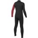 Sooruz Junior Wetsuit Fly+ Organic Oysterprene Chest Zip 4/3mm Black