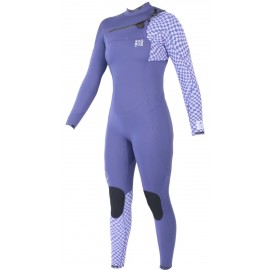 Sooruz Women’s Divine Organic Oysterprene Chest Zip 4/3mm Purple