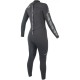 Sooruz Women's Divine Back Zip Organic Oysterprene Back Zip 4/3mm Black Wetsuit