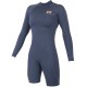 Women’s Sooruz Fly Long Sleeve Shorty Organic Oysterprene Back Zip 2/2mm Navy