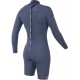 Women’s Sooruz Fly Long Sleeve Shorty Organic Oysterprene Back Zip 2/2mm Navy