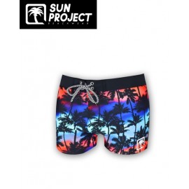 Maillot De Bain Boxer Homme SUN PROJECT Santiago Noir