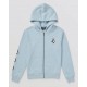 Sweat Junior VOLCOM Iconic Stone Zip Ice Blue
