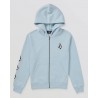 Sweat Junior VOLCOM Iconic Stone Zip Ice Blue