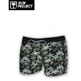 Maillot De Bain Boxer Homme SUN PROJECT Toucan2 Noir