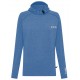 FCS Essential Hooded Long Sleeve Rash Vest Heather Tranquil Blue