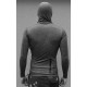 FCS Essential Hooded Long Sleeve Rash Vest Heather Tranquil Blue