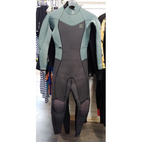 Billabong Synergy Women Wetsuit Back Zip 5/4mm Second Hand Size 8