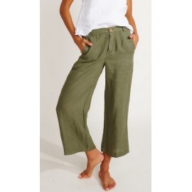 Pantalon D'été Femme Banana Moon Escape Hawston Kaki