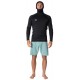 Vissla Warm Seas Eco Hooded Long sleeve Rash Guard Black