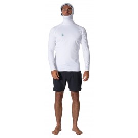 Vissla Warm Seas Eco Hooded Long sleeve Rash Guard White