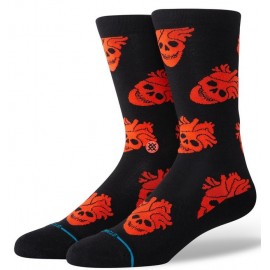 Chaussettes STANCE Fallin In Skull Crew Black