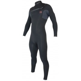 Wetsuit Sooruz Men Fighter Chest Zip 4/3mm Black