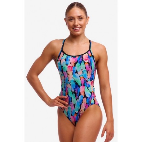 FUNKITA Diamond Safety Tickle Torture Rules Women's 1 Piece Swimsuit