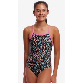 Junior 1 Piece Swimsuit FUNKITA Diamond Back Copper Cluster