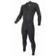 Wetsuit Sooruz Men Fly+ Front Zip 4/3mm Organic Oysterprene Black