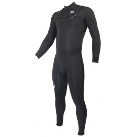 Wetsuit Sooruz Men Fly+ Front Zip 4/3mm Organic Oysterprene Black