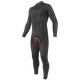 Wetsuit Sooruz Men Fly+ Front Zip 4/3mm Organic Oysterprene Black