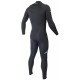 Wetsuit Sooruz Men Fly+ Front Zip 4/3mm Organic Oysterprene Black