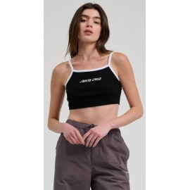 Haut Santa Cruz Women's Vest Strip Contrast Vest Black White