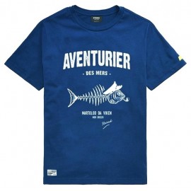 Stered Kids' Pesk Adventurer T-Shirt, Peony Blue
