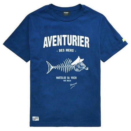 Stered Kids' Pesk Adventurer T-Shirt, Peony Blue