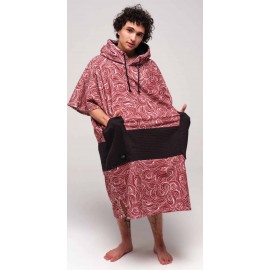 Poncho All-In V Beach Crew Japanese Red