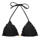 RIO DE SOL Shimmer Black Frufru Bikini Top