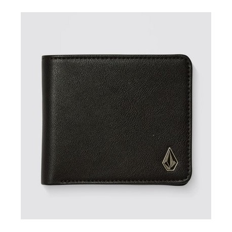 VOLCOM Slim Stone PU Wallet in Black