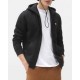 Men's DICKIES Oakport Zip-Up Hoodie in Black