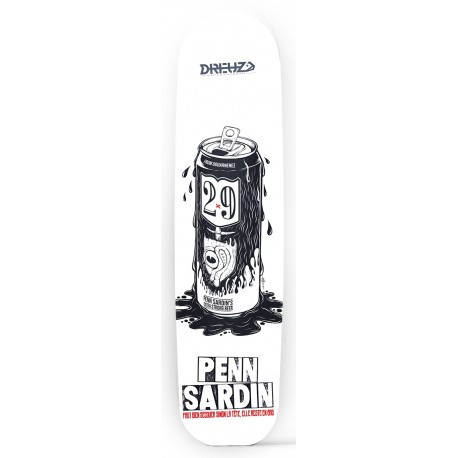 Skateboard Old School Deck Dreuz 9.0" Penn Sardin 2-9, Extra Strong