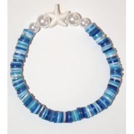 Bracelet MISS CELTIC Création Etoile De Mer Bleu