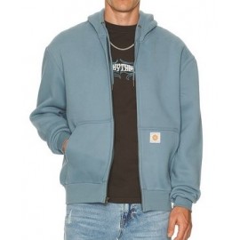 RHYTHM Thermal Slate Men's Zip Sweatshirt