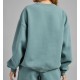 RHYTHM Logo Crew Neck Fleece women's sweatshirt sage