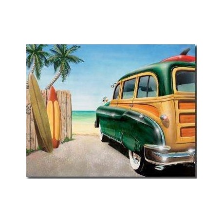 Plaque Métal Décoration Green Woody