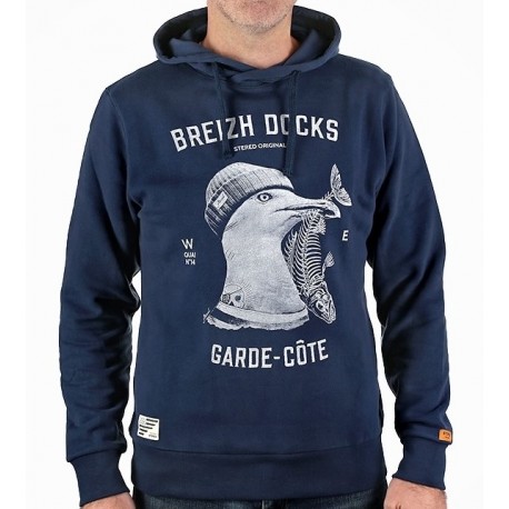 STERED Men's Coast Guard Navy Hoodie
