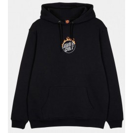 SANTA CRUZ Men's Hoodie Burnt Opus Front Black